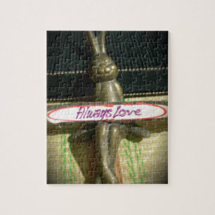 Always Love Inspirational Rabbit Art Print Design Jigsaw Puzzle