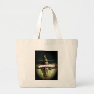 Always Love Inspirational Rabbit Art Print Design Large Tote Bag