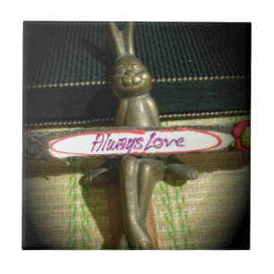 Always Love Inspirational Rabbit Art Print Design Tile