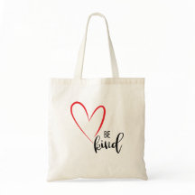 Always LOVE with Red Hearts typography Tote Bag