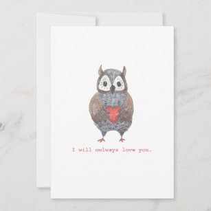 Always Love You Cutest Owl Mother's Day Card