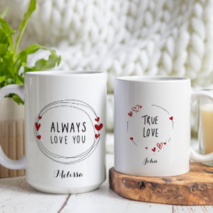 Always Love You Valentines Day Couple Coffee Mug
