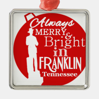 Always Merry and Bright in Franklin, TN Metal Tree Decoration
