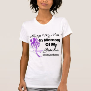 Always My Hero In Memory Grandma - Pancreatic Canc T-Shirt