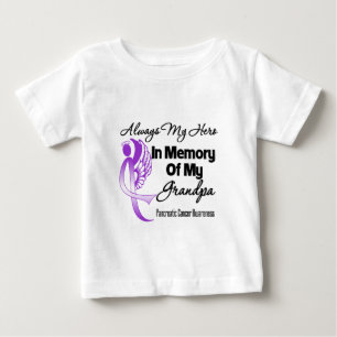 Always My Hero In Memory Grandpa - Pancreatic Canc Baby T-Shirt