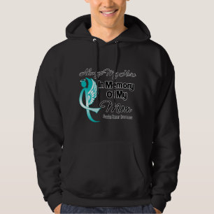 Always My Hero In Memory Mum - Ovarian Cancer Hoodie