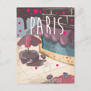 Always my love - Paris travel poster Postcard
