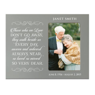 Always Near Gray 8" x 10" Memorial Picture Frame