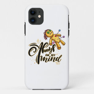 Always on My Mind Funny Halloween Voodoo Doll iPhone 11 Case
