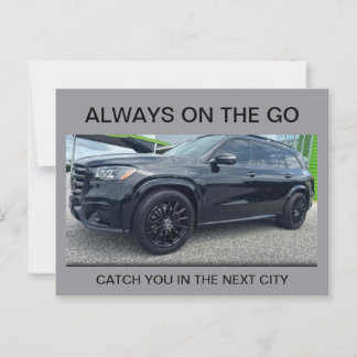 Always on the go postcard