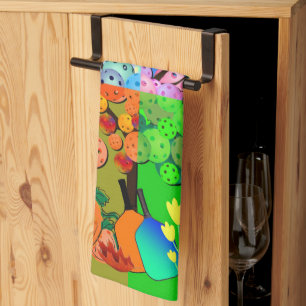 Always Pickleball Season Winter Spring Summer Fall Tea Towel