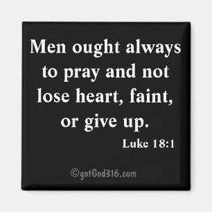 Always Pray gotGod316.com Bible Scripture Magnet