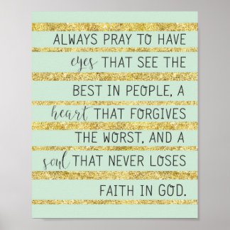 Always Pray Poster