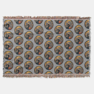 Always Protect Your Nuts - funny ninja squirrel Throw Blanket
