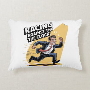 Always Racing Against the Clock Decorative Cushion