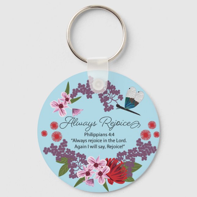 Always Rejoice Key Ring (Front)