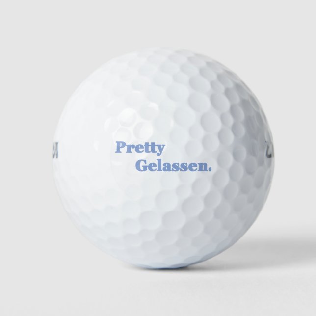 Always relaxed golf ball for seniors. (Front)