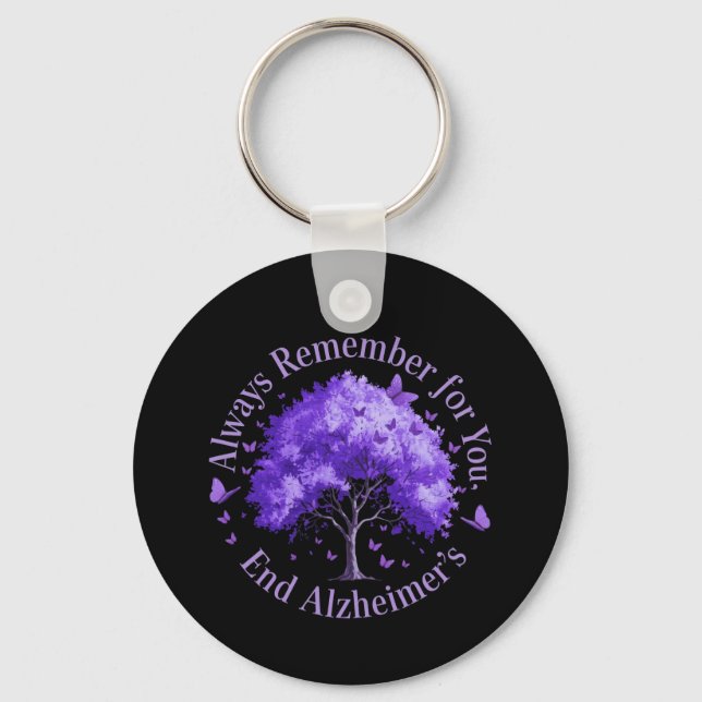 Always Remember: For You, End Alzheimer's  Key Ring (Front)