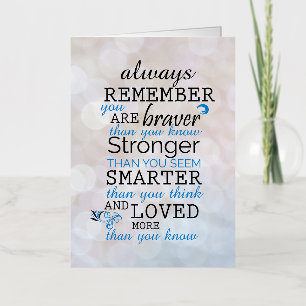 Always Remember You Are Braver Foil Greeting Card