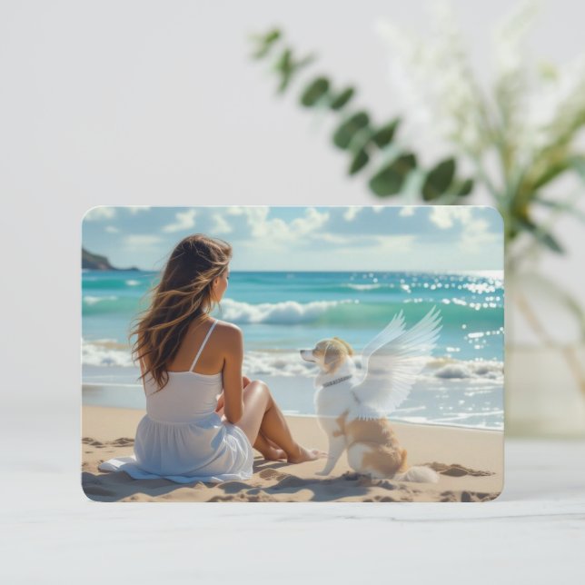 Always Remembered Pet Loss Dog Bond Sympathy Card (Standing Front)