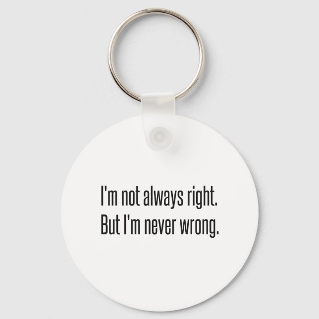 Always Right Key Ring (Front)
