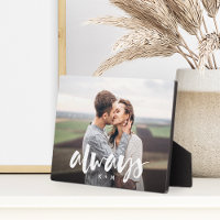 Always Script Overlay Personalised Couples Photo