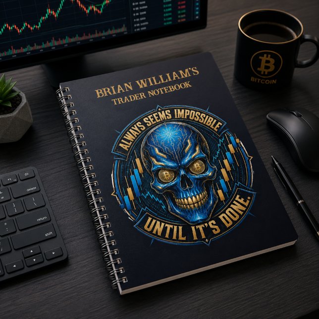 Always Seems Impossible Bitcoin Notebook (Image shown for illustration purposes only.)
