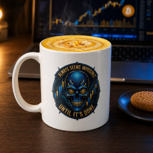 Always Seems Impossible Until It’s Done Bitcoin Coffee Mug