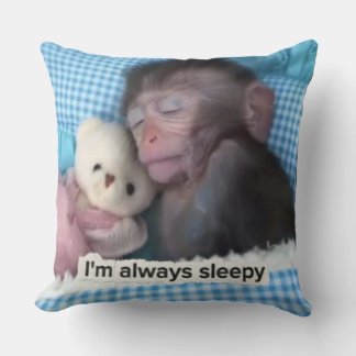 Always sleepy mood pillow
