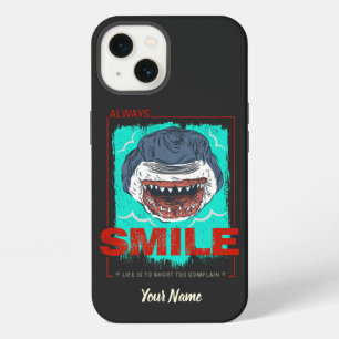 Always Smile funny Shark just for a girl who loves iPhone 13 Case