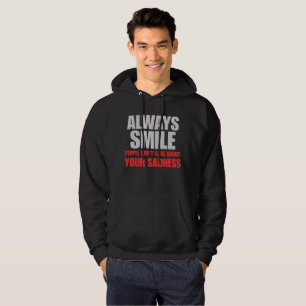 Always Smile Hoodie   Streetwear Style
