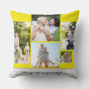 Always Spend Quality Time Couple Throw Pillow