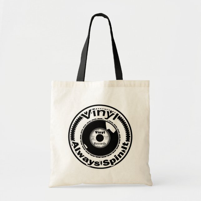 Always Spin It VINYL Tote Bag (Front)
