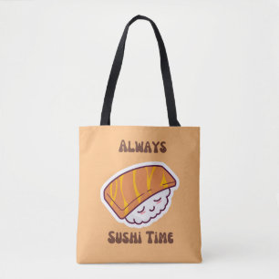 Always Sushi Time Kawaii Sushi tote bag