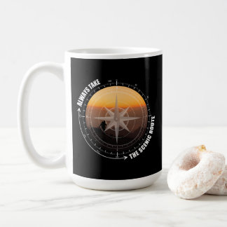 Always Take The Scenic Route Hiking Lovers Coffee Mug