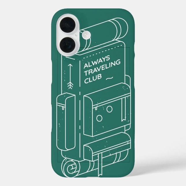 Always Travelling Club Case-Mate iPhone Case (Back)