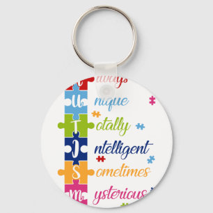 always unique totally intelligent sometime mysteri key ring