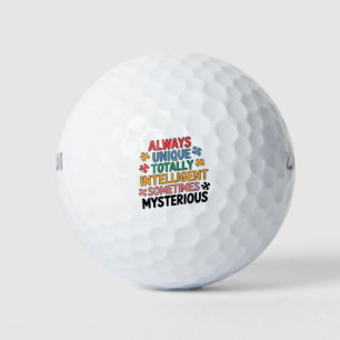 Always Unique Totally Intelligent Sometimes Golf Balls