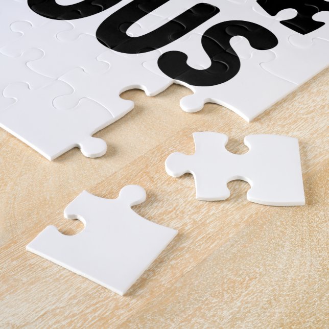 Always Unique Totally Intelligent Sometimes   Jigsaw Puzzle (Side)