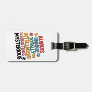 Always Unique Totally Intelligent Sometimes Luggage Tag