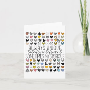 Always Unique Totally Intelligent Sometimes Myster Card