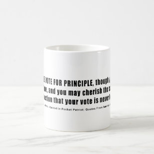 Always Vote For Principle John Quincy Adams Coffee Mug
