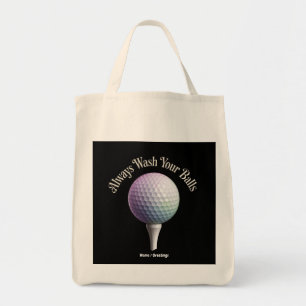 Always Wash Your Balls Funny Golf Sports Gift Tote Bag