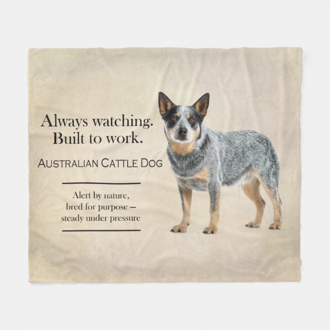 Always Watching Built to Work ACD Fleece Blanket (Front (Horizontal))
