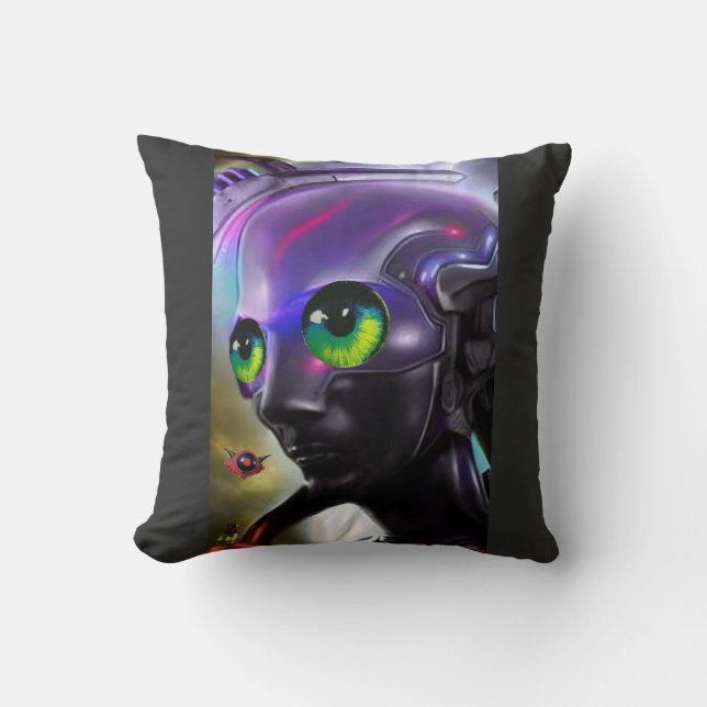 Always Watching - Ken Gauge Art Cushion (Front)