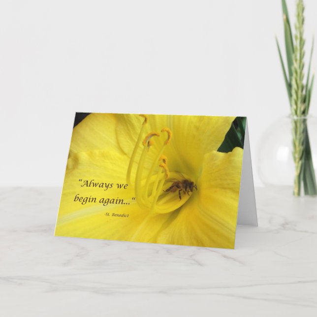 Always we begin again... card (Front)