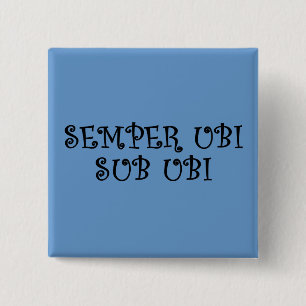 Always wear underwear (Latin) 15 Cm Square Badge