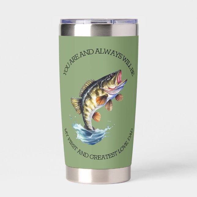 Always Will Be My First & Greatest Love Dad-Green Insulated Tumbler (Front)