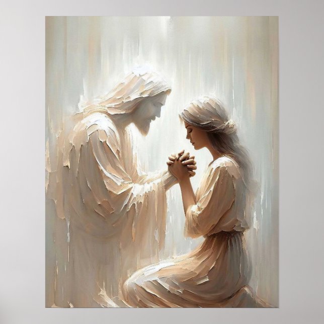 Always With You, Christian Art, Jesus and Woman  Poster (Front)