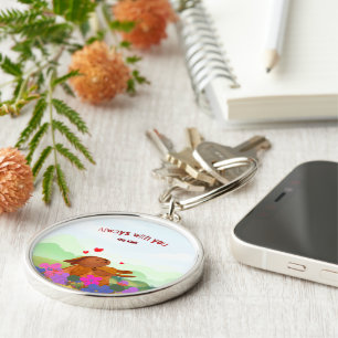 Always With You – Cute Bunny Key Ring